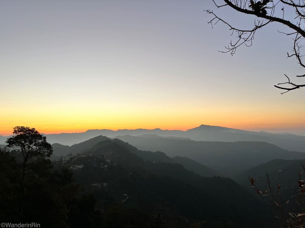 Highland ridges and cloud in southern Mizoram, the Phawngpui region